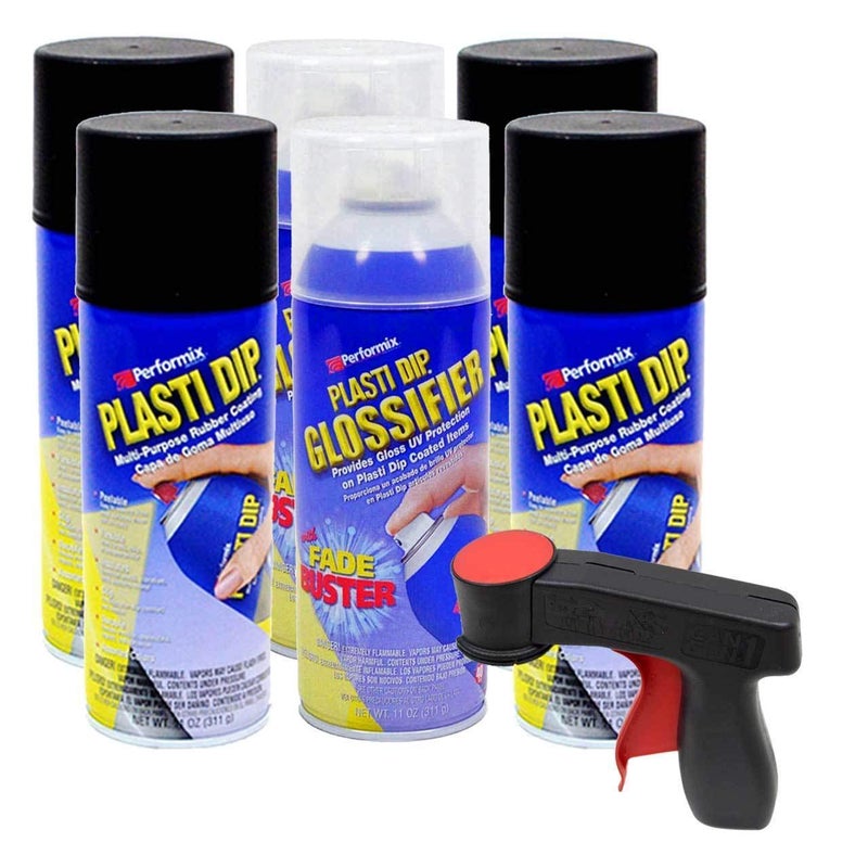 Plasti Dip Black Rim Kit Variation (Black Rim Kit With Gun) - Image 1